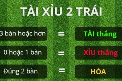 2 trái là tài hay xỉu? Hướng dẫn tài xỉu bóng đá cực dễ hiểu