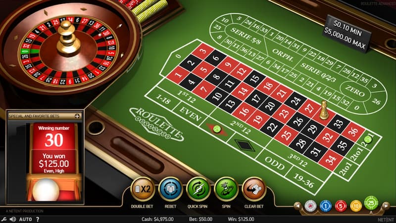 Chơi roulette tại F8bet