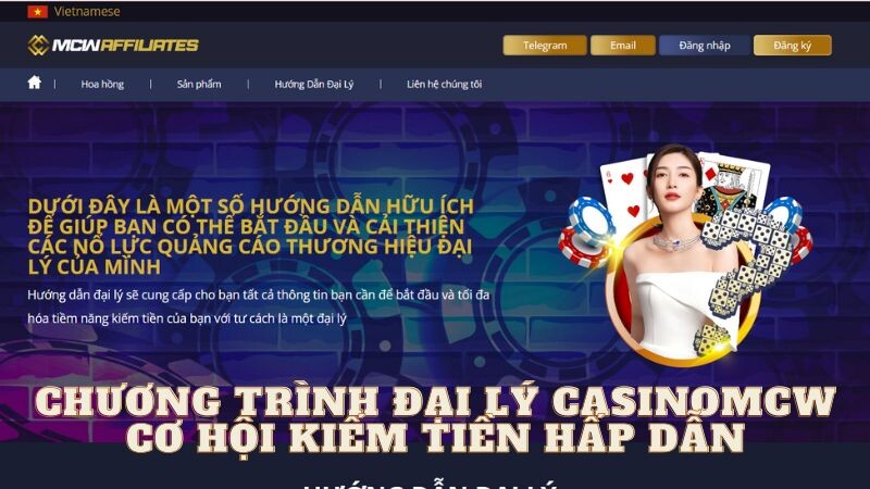 Chương trình đại lý Casinomcw cơ hội kiếm tiền hấp dẫn